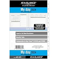 AT-A-GLANCE 2024 Daily Planner Two Page Per Day Refill, 5-1/2