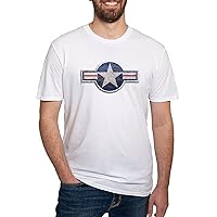 CafePress USAF US Air Force Roundel Fitted T Shirt Men's Semi-Fitted Classic Cotton T-Shirt