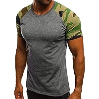 Casual Summer Camouflage Short Sleeve Shirt Plus Size Outdoor Fashion Tees Trendy Blouse T Shirt