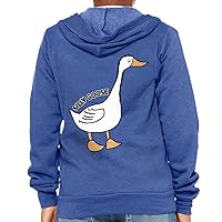 Silly Goose Kids' Full-Zip Hoodie - Funny Hooded Sweatshirt - Cool Kids' Hoodie