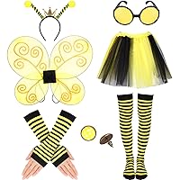 Bee Costume Accessories Set for Women Bee Costumes Hairbands Wins for Birthday Themed Christmas Cosplay Party