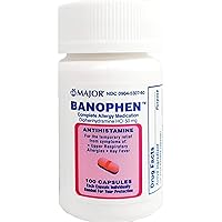 Pharmaceuticals Banophen 50mg 100 Caps, Assorted