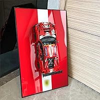 iLuane Display Wallboard for Lego Technic Ferrari 488 GTE AF Corse #51