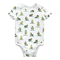 Baby Boy Girl bodysuit Short Sleeve Unisex Newborn Outfit Clothes Bodysuit Infant Romper for Babies 0-24 Months