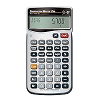 Construction Master Pro III Series 4065 11-Digit Construction Calculator, Silver