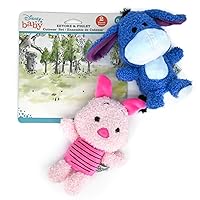 KIDS PREFERRED Disney Baby Cuteeze Winnie The Pooh Friends Eeyore and Piglet Stuffed Animal Plush Toys 2 Piece Set for Baby and Toddler Boys and Girls - 7 Inches