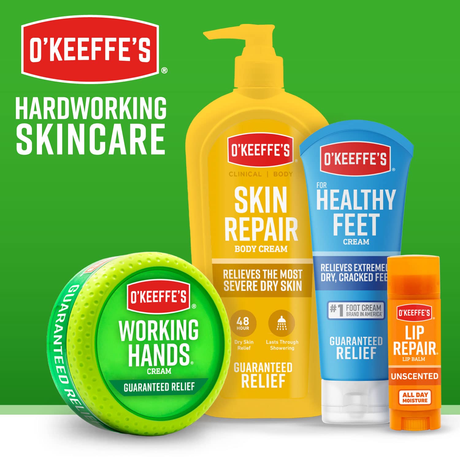 O'Keeffe's for Healthy Feet Foot Cream, Guaranteed Relief for Extremely Dry, Cracked Feet, Instantly Boosts Moisture Levels, 3.2 Ounce Jar, (Pack of 2)