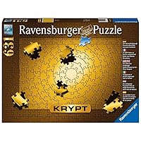 Ravensburger Krypt Gold 631 Piece Jigsaw Puzzle for Adults - 15152 - Every Piece is Unique, Softclick Technology Means Pieces Fit Together Perfectly