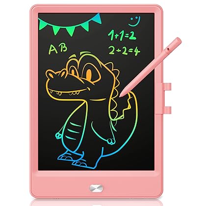 KOKODI LCD Writing Tablet, 8.5 Inch Toddler Doodle Board Drawing Tablet, Erasable Reusable Electronic Drawing Pads, Educational and Learning Toy for 2-6 Years Old Boy and Girls (Pink)