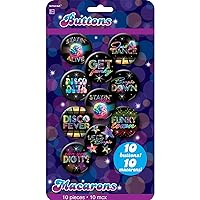 Retro Groovy 70's Buttons - 1.69