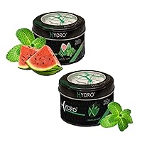 Hydro Nicotine-Free Hookah Shisha Bundle Jamaican Mint and Molly Watermelon Mint - Signature Fruity Hookah Flavor Blends, Delicious Shisha Hookah Flavors (Pack of 2-250g each, 500g total)