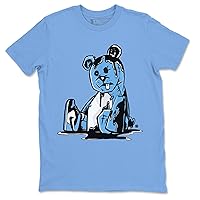 1 Blue White Design Printed Dark Bear Sneaker Matching T-Shirt