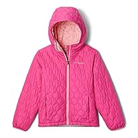 Columbia Youth Girls Bella Plush Jacket, Pink Ice/Pink Orchid, X-Small