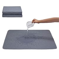 Washable Dog Pee Pads+Free Grooming Gloves - Reusable Whelping Pads,Waterproof Dog Mat Non-Slip Puppy Potty Training Pads for Dogs, Cats, Bunny