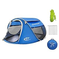 Easy Pop Up Tent 2-4 Person Waterproof - Pop-Up Camping Tents Automatic Tent Throw Pop Up Instant Flip Pop Tent for Camping,by ZOAMKE