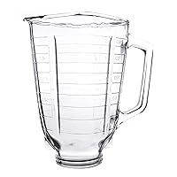 Univen 5 Cup Glass Square Top Blender Jar fits Oster & Osterizer Blenders