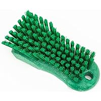 SPARTA Plastic Cutting Board Scrub Brush with Hanging Hole for Washing Cutting Boards, 6 Inches, Green