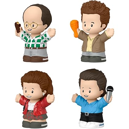 Little People Collector Seinfeld Tv Series Special Edition Set In Display Gift Box For Adults & Fans, 4 Figures