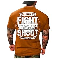 Mens Big and Tall T Shirts Mens Lettering T-Shirt Short Sleeve Muscle Shirt Workout Athletic Gym Shirt 2023 Summer