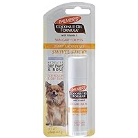 Palmer's Coconut Oil Moisturizing Nose & Paw Swivel Stick for Dogs | Fragrance Free Cocoa Butter Nose & Paw Balm Swivel Stick with Monoi Oil & Sweet Almond Oil - 0.5oz