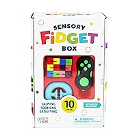 Chuckle & Roar Sensory - 10pk Sensory Fidget Box - Tactile and Sensory Engagement Play - Preschool Friendly - Safe and Durable - Ages 3 and up