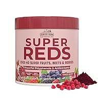 Super Reds, Energizing Polyphenol Superfood, 48 Super Fruits and Berries, Powerful Antioxidants and Polyphenols, Supports Energy, 20 Servings, Mixed Berry Flavor
