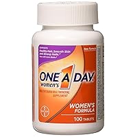 Women’s Multivitamin, Supplement with Vitamin A, Vitamin C, Vitamin D, Vitamin E and Zinc for Immune Health Support, B12, Biotin, Calcium & More, 100 count