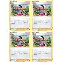 Gloria 141/172 - Brilliant Stars - Pokemon Trainer Card Lot Playset x4