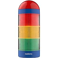 KADAMS Visual Timer for Kids with Audio Pre-Alarm Traffic Light Visual Audio Timer for Kids Toddler Teachers Classroom Home Kindergarten Time Management Tool 24hr Countdown Pause Memory Function Blue
