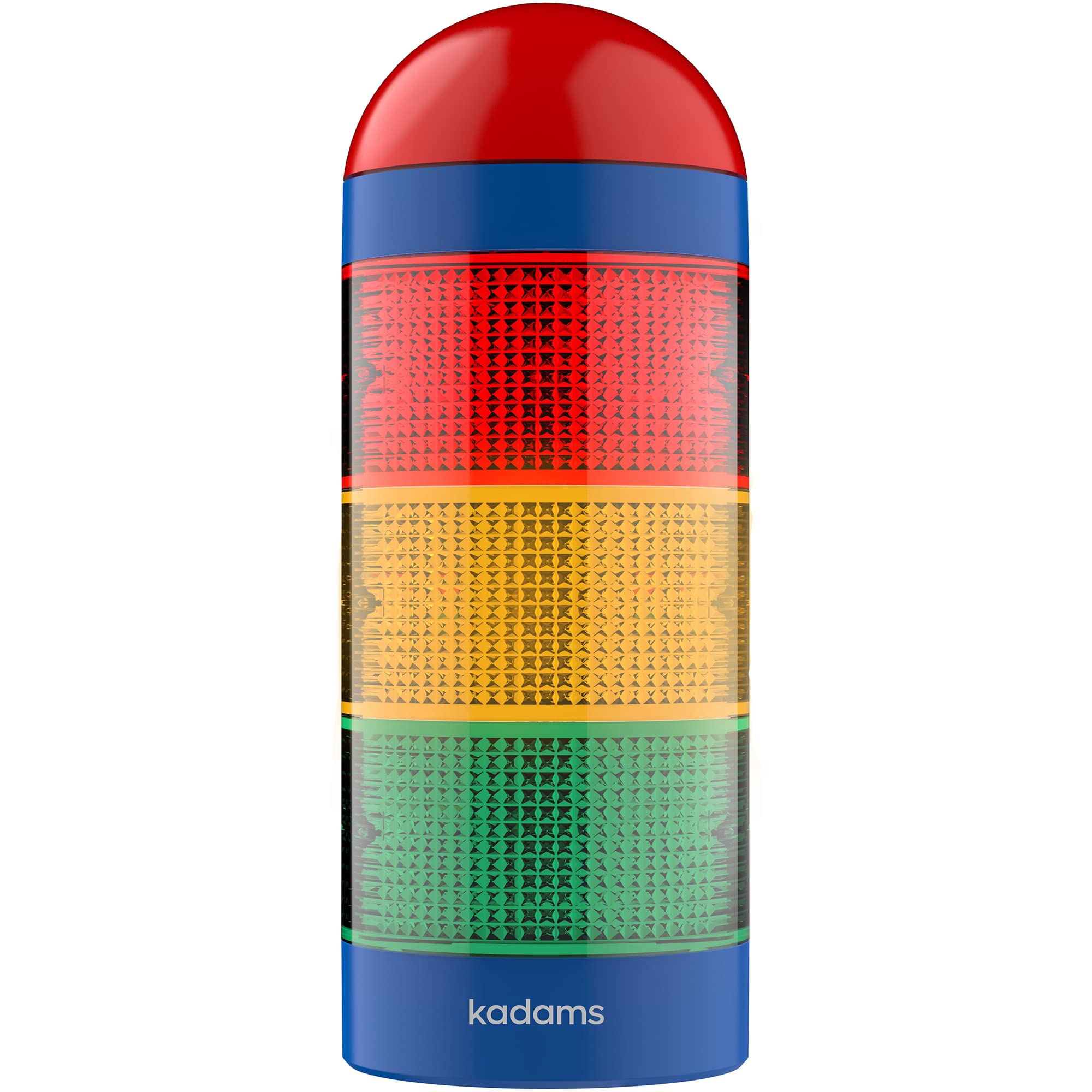 Kadams Visual Timer for Kids with Audio Alarm - Traffic Light Alarm for Kids, Teachers, Classroom, Home, Time Management Tool, 24hr Countdown, Pause Function, Auto Timer - Blue