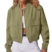 Women's Jackets Winter Casual Sweatshirt Solid Color Zipper Jacket Long Sleeve Loose Coat With, S-2XL