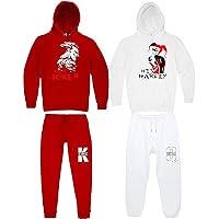 Her Joker and His Harley Matching Tracksuits - His and Hers Couple Matching Sweatsuits Red White Men Large Women Medium, RedWhite Full Set, Large-3X-Large