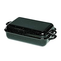 Riess Classic - Fry- And Baking Pans Rectangular Baking Dish with Lid Dimension 32 x 22 cm Black