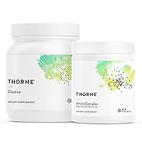 THORNE Performance Essentials Bundle: Creatine & Amino Power Pack - Muscular Support, Energy Boost, and Cognitive Function - NSF Certified - 30 to 90 Servings
