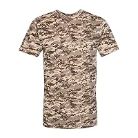 CODE FIVE™ Men's 100% Cotton Camouflage Crew Neck Short Sleeve Tee