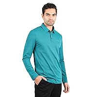 Barabas Men's Premium Solid Color Long Sleeve Polo Shirts 2DPL30