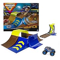 Champ Ramp Freestyle Playset with Exclusive Son-uva Digger Monster Truck, 1:64 Scale Die-Cast, Kids Toys for Boys and Girls Ages 4-6+