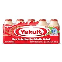 Yakult Probiotic Drink Original, 2.7 fl oz Bottle, Pack of 5
