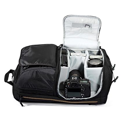 Lowepro LP36869 Fastpack BP 250 AW II - A Travel-Ready Backpack for DSLR and 15