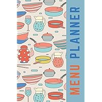 Menu Planner: Red Blue Pots and Pans Pattern / 6x9 Weekly Meal Planning Notebook / With Grocery List Organizer / Track - Plan Breakfast Lunch Dinner ... of Blank Templates / Gift for Meal Prepping Menu Planner: Red Blue Pots and Pans Pattern / 6x9 Weekly Meal Planning Notebook / With Grocery List Organizer / Track - Plan Breakfast Lunch Dinner ... of Blank Templates / Gift for Meal Prepping Paperback Hardcover