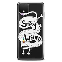 TPU Case Compatible for Google Pixel 8 Pro 7a 6a 5a XL 4a 5G 2 XL 3 XL 3a 4 Cute Kawaii Rainbow Horn Clear Soft Weird Quote Caticorn Flexible Silicone Slim fit Beautiful Print Design Funny