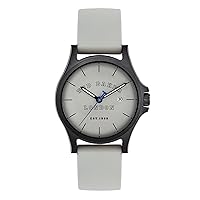 Ted Baker Gents Grey Silicone Strap Watch (Model: BKPIRS3039I)