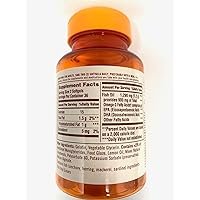 Odorless Fish Oil 1290mg : Has 900mg Omega 3 per Serving Non -GMO, Clean Nutrition, Gluten Free, Dairy Free, No Lactose, No Artificial Color 72 Coated Mini Soft gels Dietary Supplement