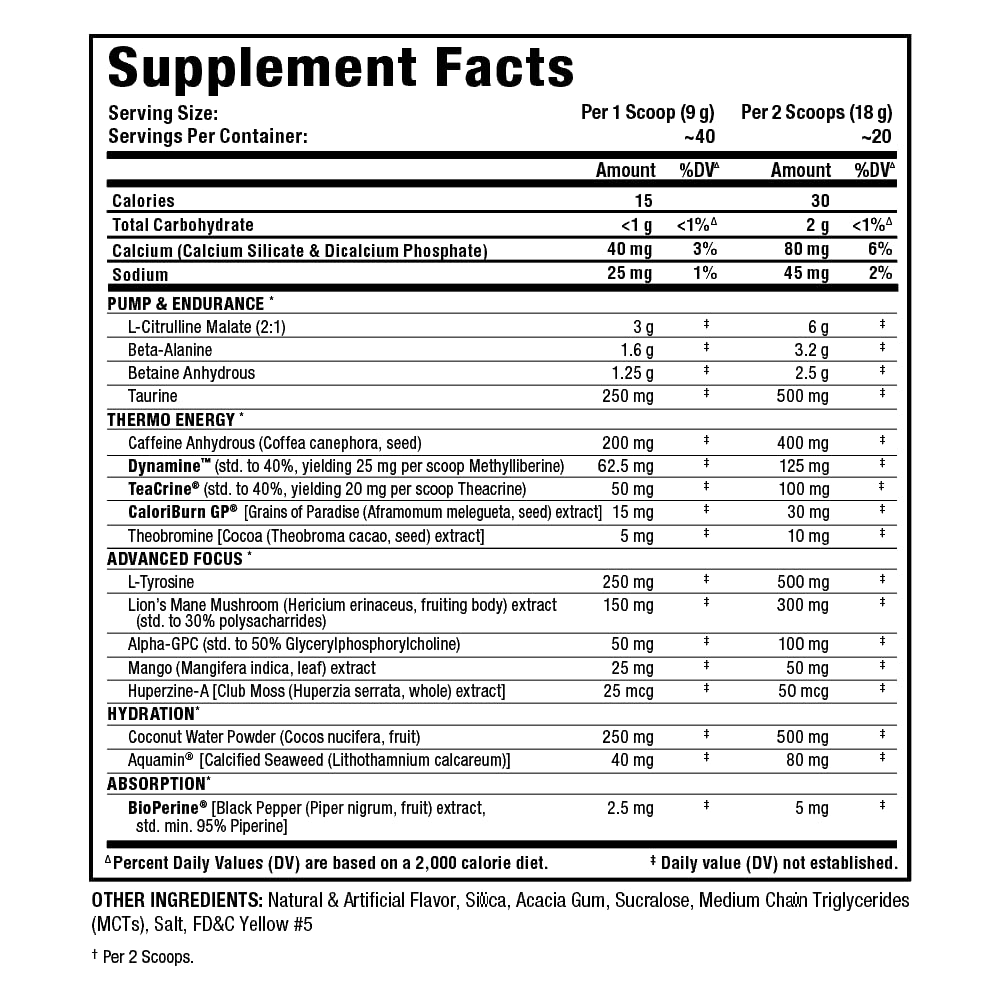 ALLMAX Impact IGNITER Xtreme, Pineapple Mango - 360 g - Pre-Workout Formula - Improves Energy, Focus, Pumps & Power - with Citrulline Malate & Beta Alanine - Up to 40 Servings