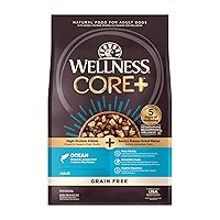 Wellness CORE RawRev Grain-Free Dry Dog Food, Natural Ingredients, Made in USA with Real Freeze-Dried Meat (Adult, Ocean, 18 lbs)