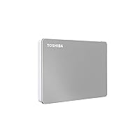 Toshiba Canvio Flex 4TB Portable External Hard Drive USB-C USB 3.0, Silver for PC, Mac, & Tablet - HDTX140XSCCA