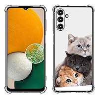 Galaxy A15 5G Case,Lying Cute Cats Drop Protection Shockproof Case TPU Full Body Protective Scratch-Resistant Cover for Samsung Galaxy A15 5G
