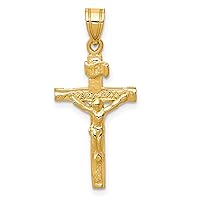 14k INRI Crucifix Charm