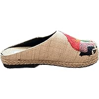 Naga Woven Fabric Unisex Shoes Handmade (Human,Natural) - Random Pattern