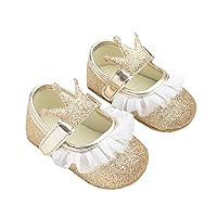 Shape Fashion Soft Shoes Crown Shoes Bottom Toddler Yarn Edge Princess Baby Shoes Toddler Boy Tennis Shoes Size 9